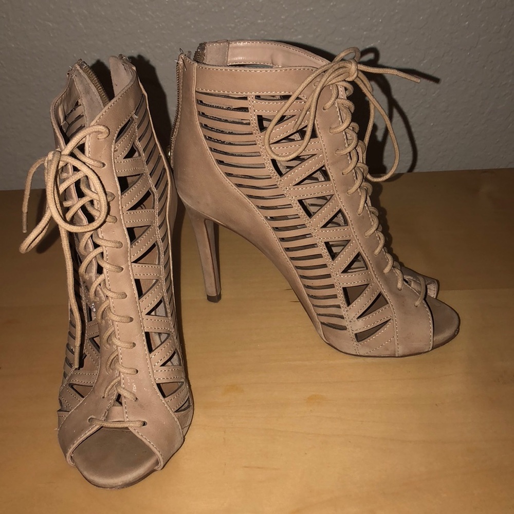 Laced up heels